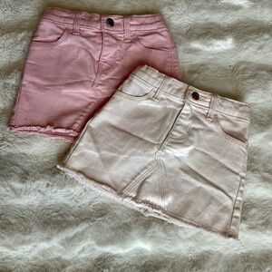 (2) Old Navy Pink Denim Skirts